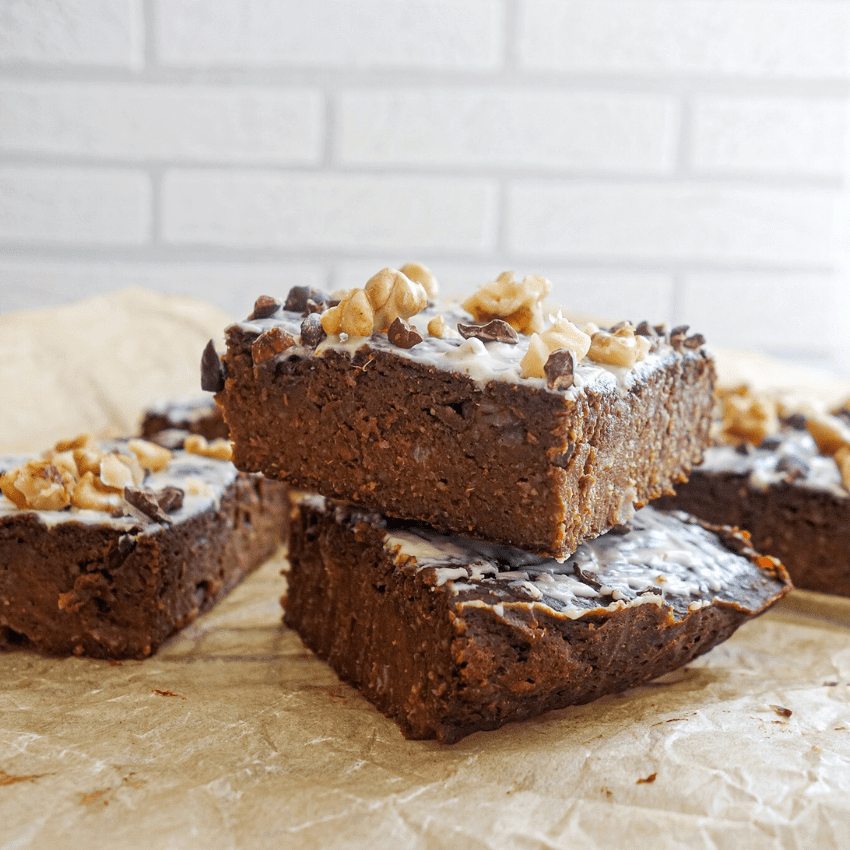vegane und glutenfreie Süsskartoffel-Brownies