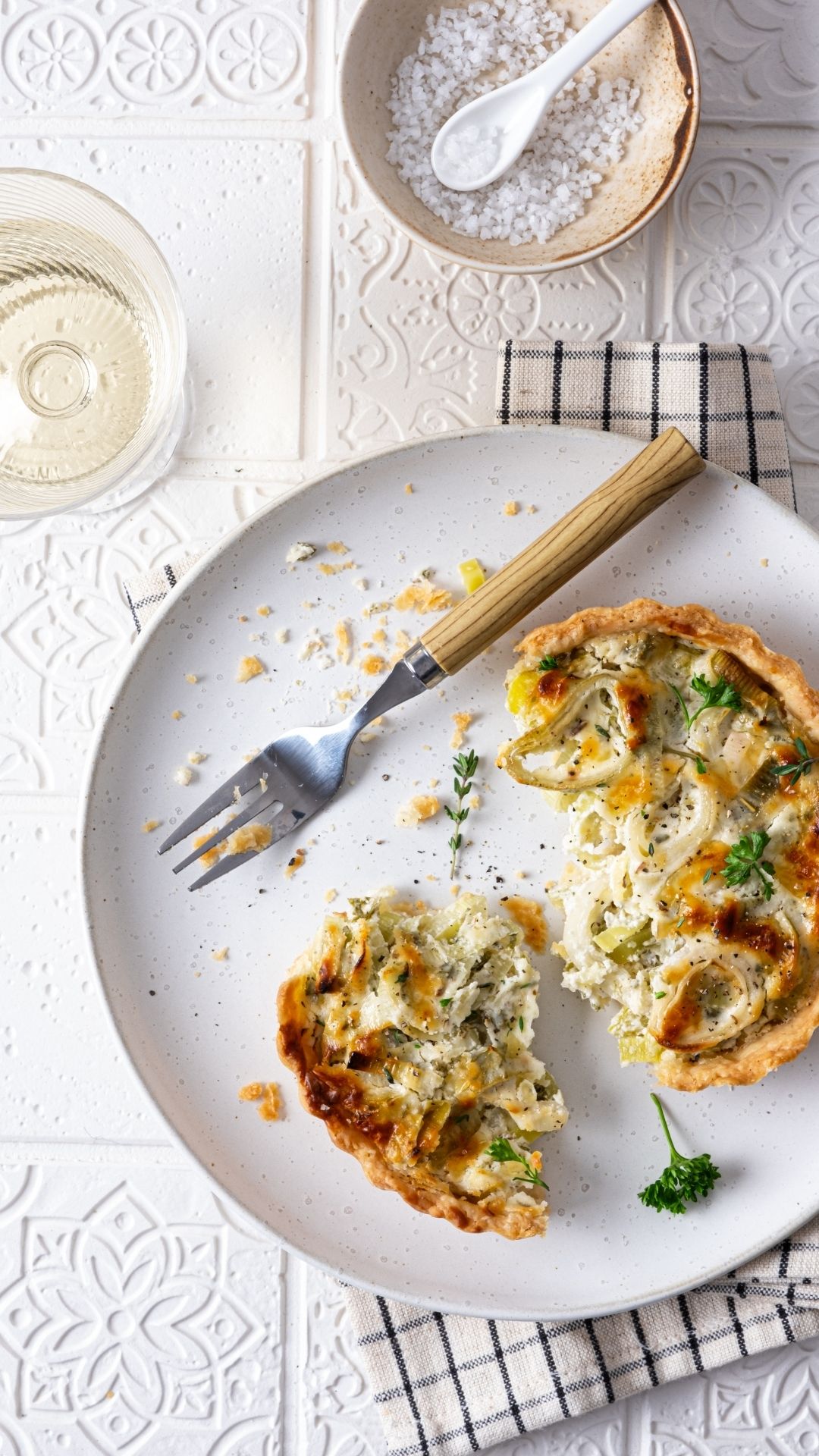 Vegane Mini-Quiches mit Lauch