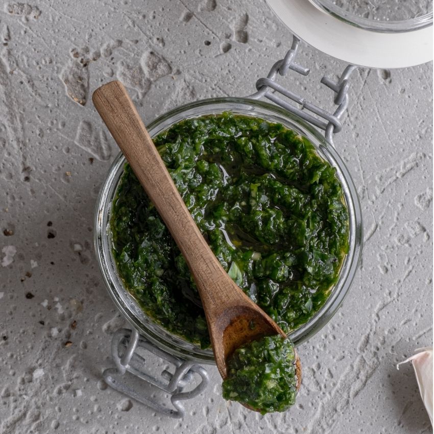 Veganes Feldsalat-Pesto